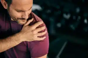 man experiencing that muscle relaxers are addictive.